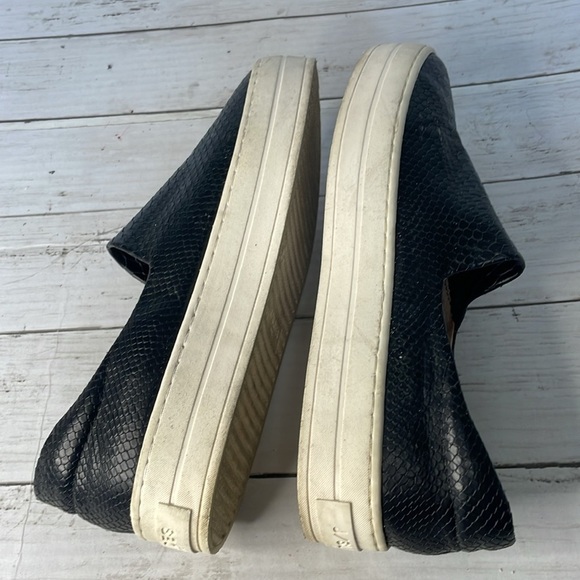 J Slides Black Reptile Platform Slip On Sneaker Loafer - Picture 5 of 12